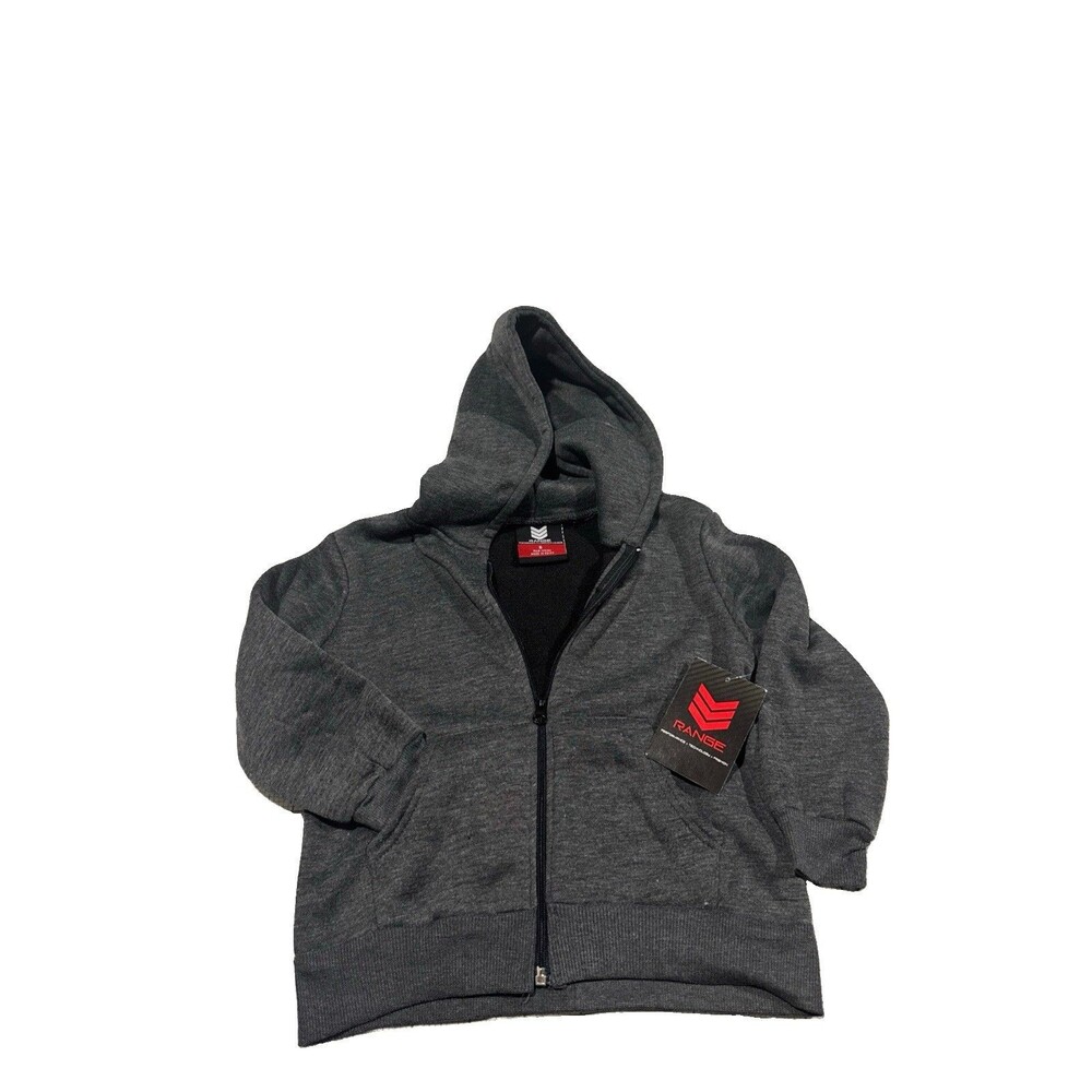 Range Boy's Charcoal Basic Hoodie size 6
